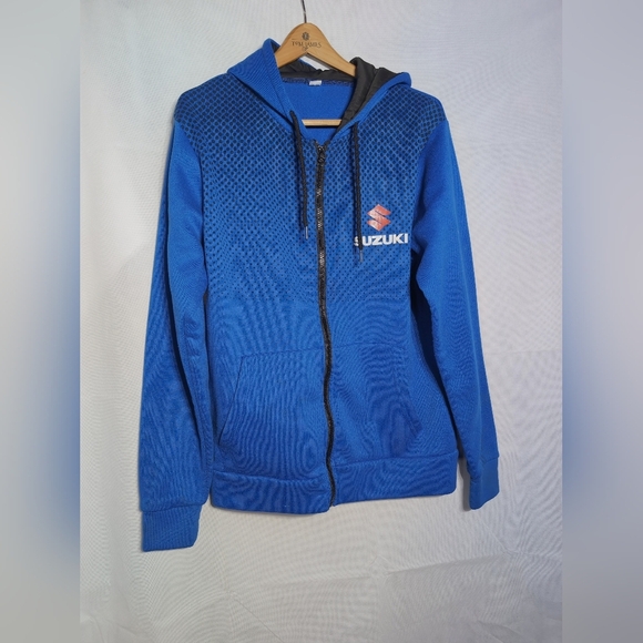 Suzuki Motorcycle sz L Blue Hoodie - Picture 4 of 5